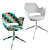 FELLBERGET Conference Chair: No Wheels, Sleek Design 3D model small image 2