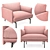 Muuto Outline Chair: Sleek and Sophisticated Seating 3D model small image 1