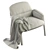 TRIBU NOMAD Easy Chair: Stylish and Comfortable 3D model small image 3