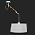 NORDICA Chandelier: White Wood E27 Pendant 3D model small image 1