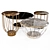 Burano Coffee Tables - Meroni and Colzani 3D model small image 1