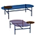 Modern Blue Glass Coffee Table 3D model small image 2