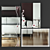 Elegant Mirrors Set: Faceted, Sandblasted, and Fused 3D model small image 1