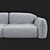 Elegant BUSNELLI Piumotto Sofa 3D model small image 3