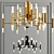 Nordic Postmodern LED Chandelier - Elegant Illumination at its Finest 3D model small image 2