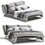 Modern Italian Bed: Lennox by Agnoletto 3D model small image 1