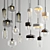 Amber & Smoky Pendant: Elegant Lighting 3D model small image 1