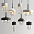 Amber & Smoky Pendant: Elegant Lighting 3D model small image 2