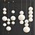 Elegant Beaded Pearl Suspension Pendant 3D model small image 1