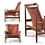 Contemporary Finn Juhl Lounge Chair 3D model small image 2