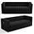 Glam Velvet Sofa with Rhinestone Accents 3D model small image 3