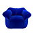 Versatile Frameless Chair 3D model small image 1