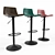 Modern Adjustable Bar Stool 3D model small image 3