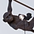 Whimsical Monkey Lamp Swing 3D model small image 2