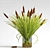 Title: Wild Mood Cattails in Vase 3D model small image 1