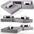 Luxurious Cavalli Darlington2 Sofa: Ultimate Comfort and Elegance 3D model small image 1