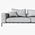 Sleek Savoye Sofa: Modern Elegance 3D model small image 2