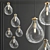 Elegant Teardrop Chandelier: Tracy Clover's Masterpiece 3D model small image 1