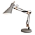 Gray Office Table Lamp - Norden 01032/1 3D model small image 1