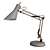 Gray Office Table Lamp - Norden 01032/1 3D model small image 2