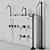 Sleek Cilindro Collection for Modern Bathrooms 3D model small image 1