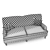Modern Comfort: Culver Sofa 3D model small image 3