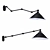 Adjustable Steel Ceiling/Wall Lamp 3D model small image 2
