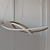 Elegant Ribbon Pendant Light 3D model small image 1