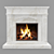 Classic Fireplace: Timeless Elegance 3D model small image 1