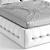 Sleek Baxton Platform Bed 3D model small image 3