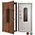 Bezha Entrance Metal Door 4.2: Security and Style 3D model small image 1