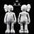 KAWS Flayed Companion Sculpture 3D model small image 2