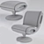 Sleek Gluon Chair by Marc 3D model small image 3