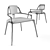 Modern Kintla Chair - Caste Design 3D model small image 3