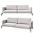 Elegance and Luxury: Eichholtz Sofa Avenue 3D model small image 1
