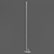 Mantra CINTO Floor Lamp 6137: Sleek Aluminum Design 3D model small image 2