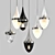 Modern Tech Lighting Pendants 3D model small image 1