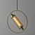 Chic Chiswick Hoop Pendant Light 3D model small image 2