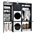 Chic Laundry Décor: Appliances & Accents 3D model small image 1