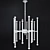 Beckham 24-Light Chandelier - Modern Elegance 3D model small image 3