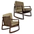  Sleek Venus Chair - 2011 Millimeter Units 3D model small image 1