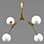 Cosmic Cluster Chandelier 3D model small image 1