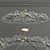 Elegant Bubble Wreath Chandelier 3D model small image 1