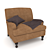 Elegant Culver Chair - Timeless Comfort 3D model small image 1