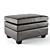 Elegant Gleason Chair & Ottoman 3D model small image 1