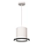 Capello Pendant Lamp: Black & Gold Metal 3D model small image 2
