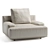 Luxury Bruce Armchair - Alberta Design 3D model small image 1