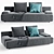 Alberta Design Bruce Sofa: Elegant and Sleek 3D model small image 1