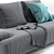 Alberta Design Bruce Sofa: Elegant and Sleek 3D model small image 2