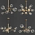 Glimmering Elegance: 4 Exclusive Chandeliers 3D model small image 1
